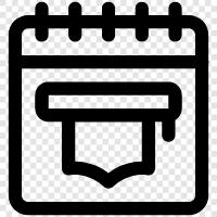 schedule, appointments, events, todo list icon svg