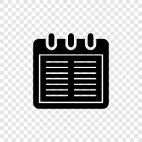 schedules, planners, appointments, reminders icon svg