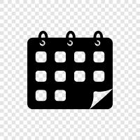 scheduling, time, appointments, events icon svg