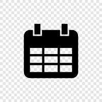 scheduling, time, appointments, diary icon svg