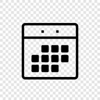 scheduling, time, appointments, diary icon svg