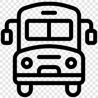 School Buses, School Transportation, School Buses for Kids, School B icon svg