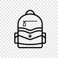 okul, öğrenci, backpack, daypack ikon svg