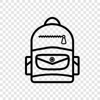 school, backpack, school supplies, backpacks icon svg