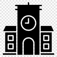 school, building, school district, public school icon svg