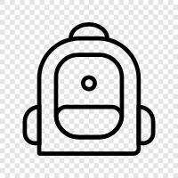 school, backpack, school supplies, back to school icon svg