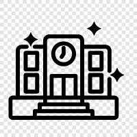 school, school building construction, school building renovation, school building design icon svg