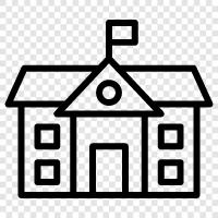 school, school building construction, school construction, school construction contractor icon svg