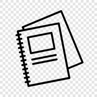 school, paper, writing, ideas icon svg