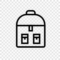 school, back, backpack, school backpack icon svg