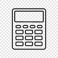 scientific calculator, graphing calculator, financial calculator, online calculator icon svg