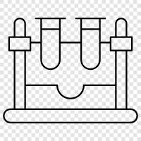 Wissenschaftliches Instrument, Biologie, Chemie, Prüfgefäß symbol