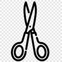 scissors, cut, paper, fabric icon svg