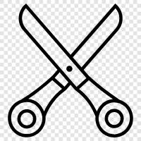 scissors, blades, cutting, fabric icon svg