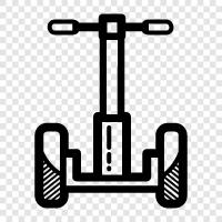 scooter, electric scooter, personal transporter, two wheeled vehicle icon svg