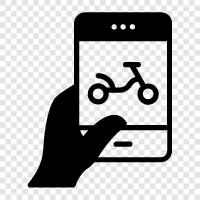 scooter apps, scooter for android, scooter for iphone, scooter app icon svg
