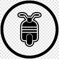 Roller, Motorrad, elektrisch, Sport symbol