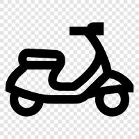 Roller, Elektroroller, Motorräder, Mopeds symbol