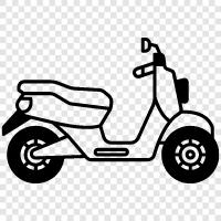 scooters, motor scooter, motorbike, motorcycle icon svg