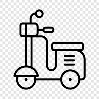 scooters, motor scooters, cruiser scooters, sports scooters icon svg