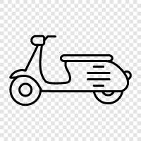 scooters, motor scooters, electric scooters, motorcycles icon svg