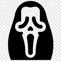 screaming, mask, halloween, horror icon svg