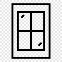 screen, screen door, window screen, window treatment icon svg