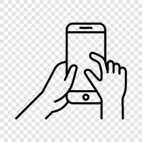 screen, touch, screen display, touch display icon svg