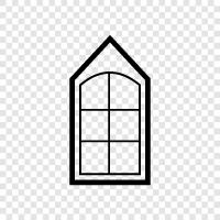 screen, view, aperture, window panes icon svg