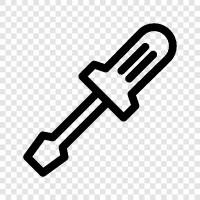 screwdriver set, screwdriver handle, screwdriver blade, screwdriver heads icon svg