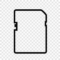 SD Card Adapter, SD Card Format, SD Card Reader, SD Card Storage icon svg