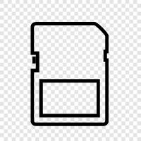 SD Card Data, SD Card Pictures, SD Card Videos, SD Card Files icon svg