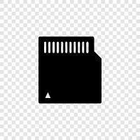 SD card, storage, memory, card icon svg