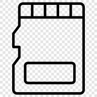 SD Card Storage, SD Card Memory, SD Card Format, SD Card Capacity icon svg