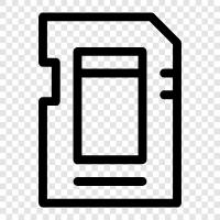 SD card, SDHC card, microSD card, SDXC card icon svg