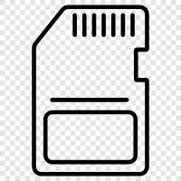 SD card, CF card, Micro SD card, memory card icon svg