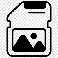 sd card, digital camera, storage, photos icon svg