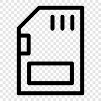 SDHC, SDXC, storage, memory icon svg