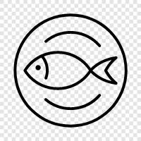 Fischgericht, Fischrezepte, Fischrestaurant symbol