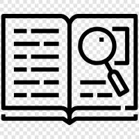 Search books, Search book online, Search online book, Search online books icon svg