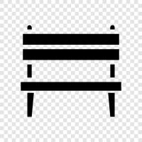 seats, work surfaces, storage benches, furniture icon svg