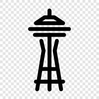 Seattle, Washington, USA, Seattle skyline icon svg