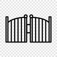 security, fences, access, entry icon svg