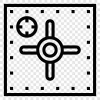 security, safe, vault, lock icon svg