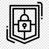 Security breach, Cybersecurity, Protection, Security measures icon svg