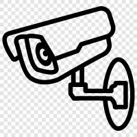 security camera, security cameras, surveillance camera, cctv camera icon svg