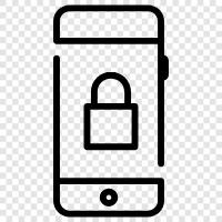 security, antitheft, phone, Mobile lock icon svg