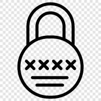 security, door, lock, pad lock icon svg