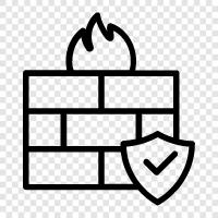 security, protect, network, firewall icon svg