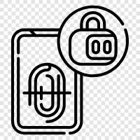 security, identification, criminal, fingerprinting icon svg